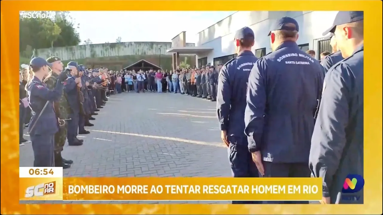Bombeiro morre após tentar resgatar homen em rio