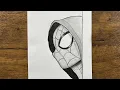 Easy Spiderman drawing for beginners How to draw Spiderman wearing a hoodie step-by-step