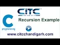 Tutorial on Recursion with Example in C language