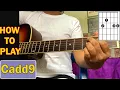 How to Play Cadd9 Chord on guitar Beginners guitar Lessons