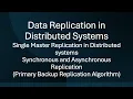 Data replication Strategies Single Master Replication Synchronous Asynchronous Replication