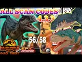 Jurassic World EPIC EVOLUTION CHAOS THEORY MATTEL Scan Codes All Dinosaurs UPDATE RAUISUCHUS