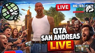 GTA San Andreas LIVE 🔴 | Real Gameplay | Har Koi Dekhne Aayega 😱🔥
