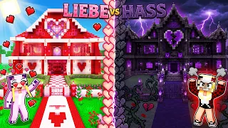 LIEBE vs. HASS BAU BATTLE in Minecraft! 🌸 Minecraft