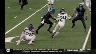 Montgomery is tackle-breaking machine on 40-yard pickup