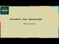 Talks - Blake Rayfield Pyscript for Education