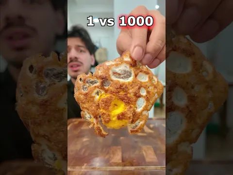 Huevo de 1 vs 1000 Vueltas 🍳