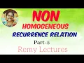 Non Homogeneous Recurrence Relation Part-5 Discrete Mathematics