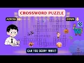 Test Your Knowledge English Vocabulary Quiz Crossword Puzzle