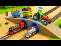 Download Lagu DIY Mini Truck Builds Brick \u0026 Metal Railing Bridge | Fun Construction Science Project