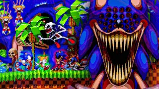 Sonic EXE One Last Round REWORK Full Gameplay All SECRETS DEATHS EXTRAS