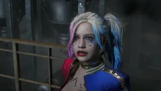 resident evil 2 4k claire as harley quinn outfit best scene 