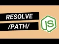 Resolve path with Node js