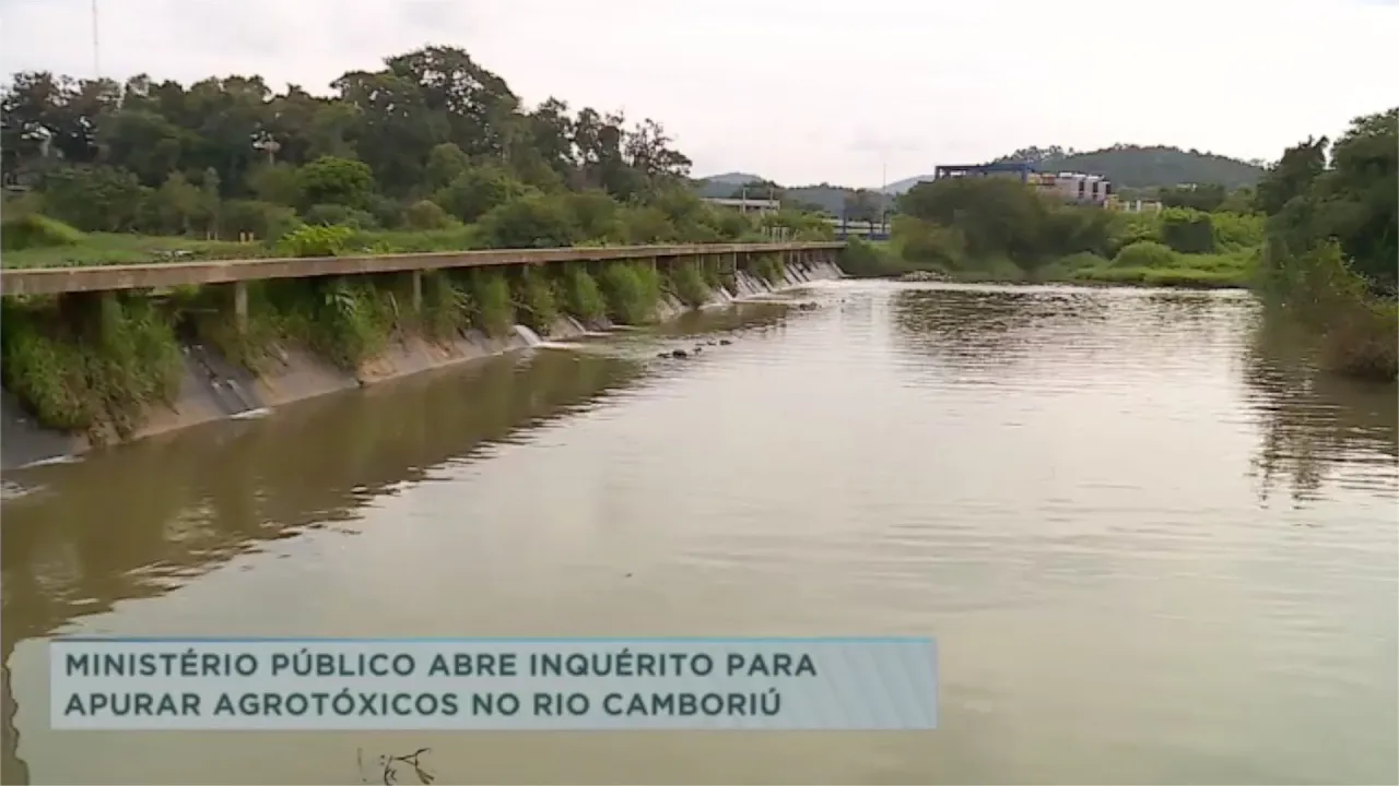 Ministério Público abre inquérito para apurar agrotóxico no rio Camboriú