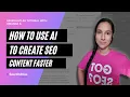 How to Use AI to Create SEO Content Faster SearchAtlas Tutorial
