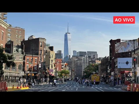Download MP3 🔴 Nova York ao vivo:  Domingão pelas ruas movimentadas de Nova York