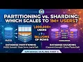 Database Sharding vs Partitioning The Real Difference - Scale to 1 Million