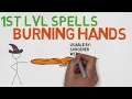 1ST LEVEL SPELL Burning Hands 5E
