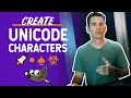 How to Create Unicode Characters in GIMP