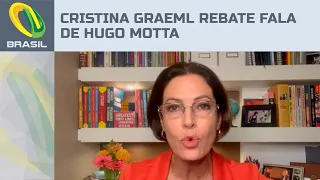Cristina Graeml rebate fala de Hugo Motta sobre perseguição política no Brasil