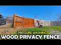 Pressure Washing A 1 000 FT Wood Privacy Fence No Chemicals Included Is It Worth The Time