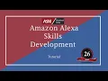 Amazon Alexa skills development tutorial