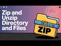 How to Zip and Unzip a Directory and Its Files in GUIDE