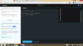 Intro to For Loops in JS ex 6