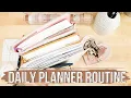 My Current Planner Routine My Daily Planner Routine