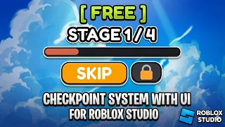 FREE Checkpoint System With UI Roblox Studio