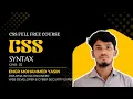 CSS class 02 Syntax Full free course Technical AT Website design Engr Yasin
