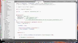 Angular2 with jQuery dataTable in 4 min