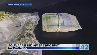 4 arrested in narcotics bust in Covington County
