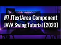JTextArea and addActionListener Java Swing with GUI Software development tutorial 2021