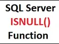 ISNULL in HINDI Explaining ISNULL Built-In Function SQL SERVER