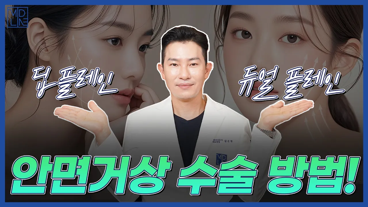 안면거상, 수술법 따라 결과가 달라진다? 딥플레인 vs 듀얼플레인 비교!