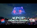 Download Lagu K-pop Demon Hunters Special Drone Show at Ttukseom Hangang Park