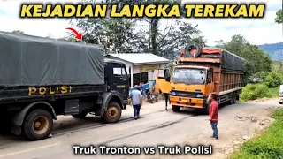 Download Semua Terkejut‼️Truk Tronton Muatan Berat Gagal Nanjak Ditarik Di Batu Jomba #truck MP3