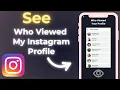 How Viewed My Instagram Profile