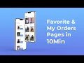 Ionic 5 ecommerce app - Profile My Orders Favorite Page UI