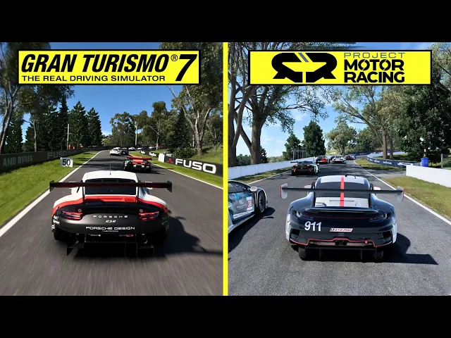 Project Motor Racing vs Gran Turismo 7 PS5 Pro Graphics Comparison