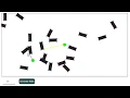 Line Intersection Visualisation Raycasting in 2D world