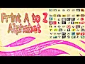 Print A to Z Alphabets with using loop java programming