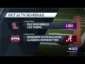SEC releases Oct 22 TV schedule for Ole Miss and MSU