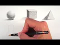 How to Shade Basic Forms Pencil Tutorial
