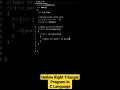 Hollow Right Triangle Pattern Program in C Language