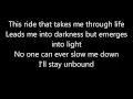 Download Lagu Avenged Sevenfold - Unbound (The Wild Ride) [Lyrics]