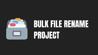 Easy Bulk File Rename with GUI in Python Beginner Project in Python Priyam Kapoor
