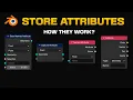How to Use Store Named Attribute Named Attribute and Capture Attribute in Blender
