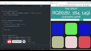 Guessing RGB Color Game with Source Code HTML CSS and JavaScript codingwithrohani
